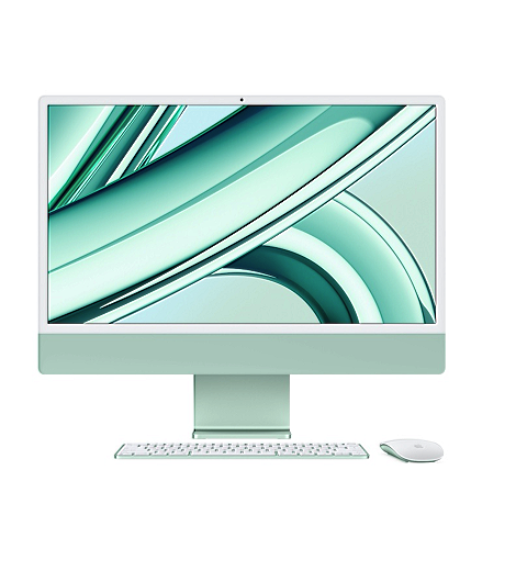 Apple iMac 24 M3 Chip leasen, 8-Core CPU 10-Core GPU, 512 GB SSD, Grün MQRP3D/A 