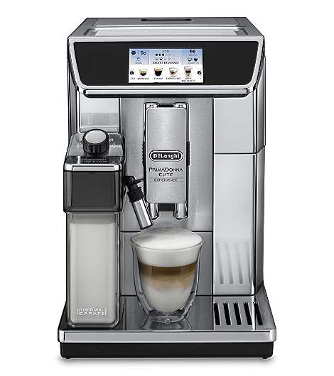 DeLonghi ECAM 650.85.MS PrimaDonna Elite Kaffeevollautomat Silber bei uns leasen