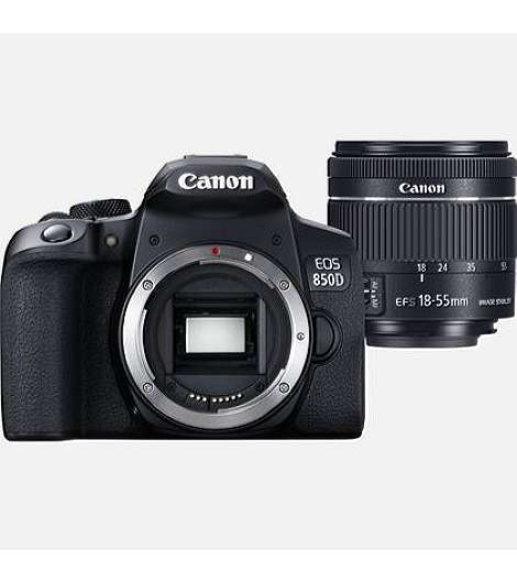 Canon EOS 850D SLR-Kamera-Set 24,1 MP CMOS 6000 x 4000 Pixel Schwarz jetzt leasen