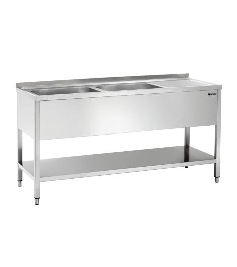 Bartscher Spüle 700, B 1600, 2 Becken LI bei uns leasen oder mieten