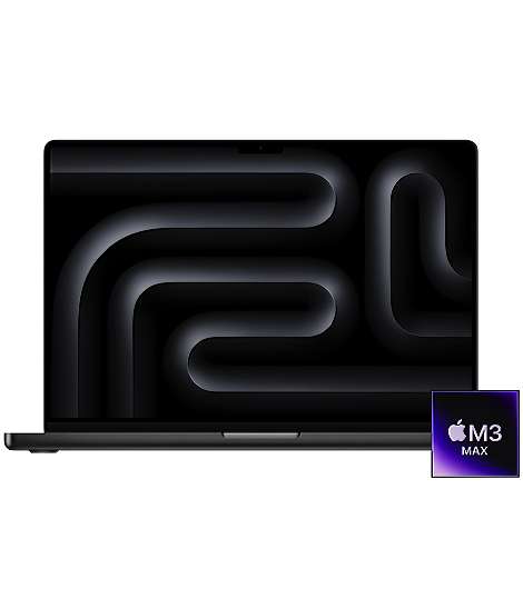 Apple MacBook Pro 16 M3 MAX leasen, 36GB/1TB SSD, 14-Core CPU und 30-Core GPU, Space Schwarz MRW33D/A